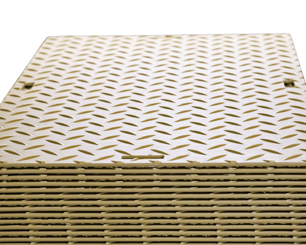 Discover the true ROI of ground protection mats vs. plywood. Learn why Blue Gator HDPE mats are a long-term investment in safety, durability, and sustainability. - Blue Gator Pro