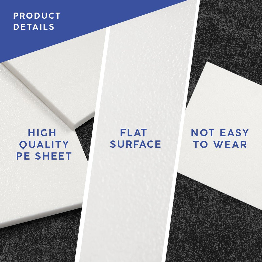 .250" Thick White Marine Board (HDPE) - Blue Gator Pro