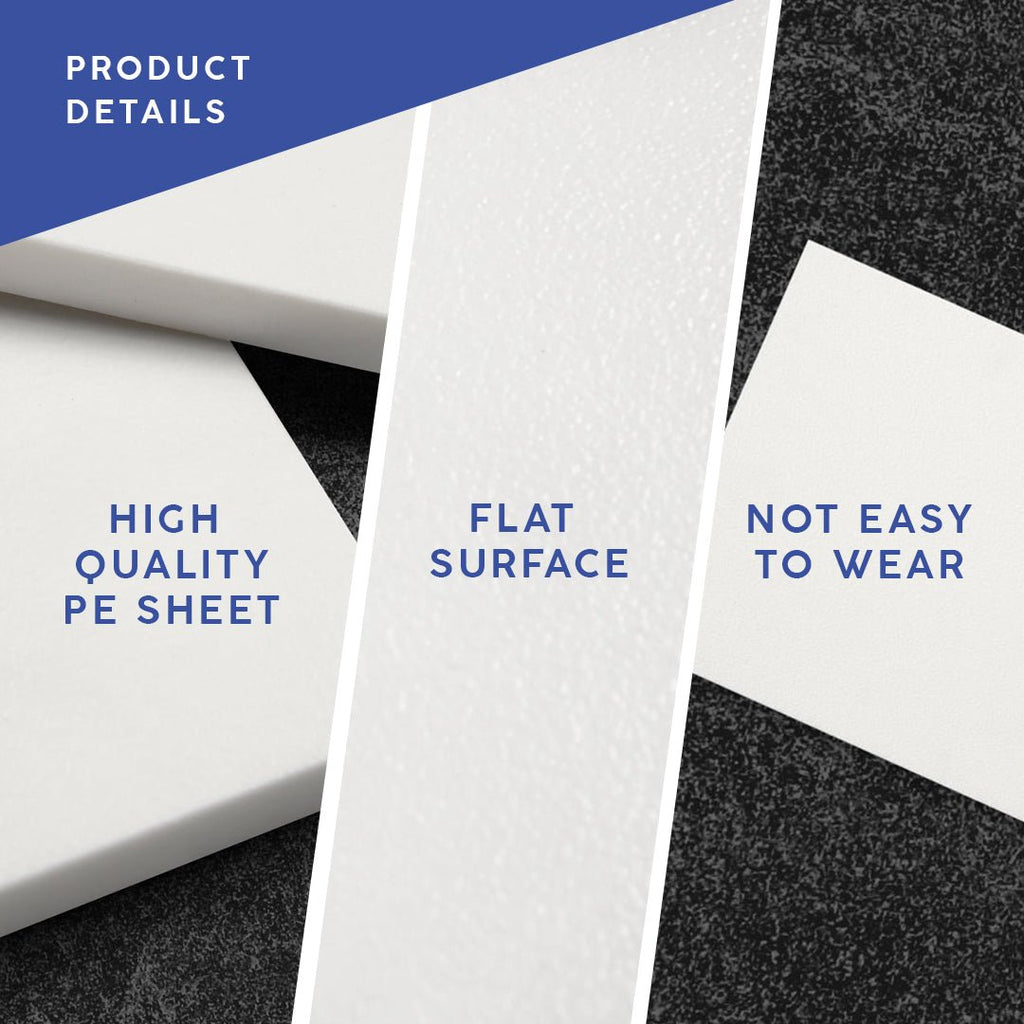 .375" Thick White HDPE Sheets - Blue Gator Pro