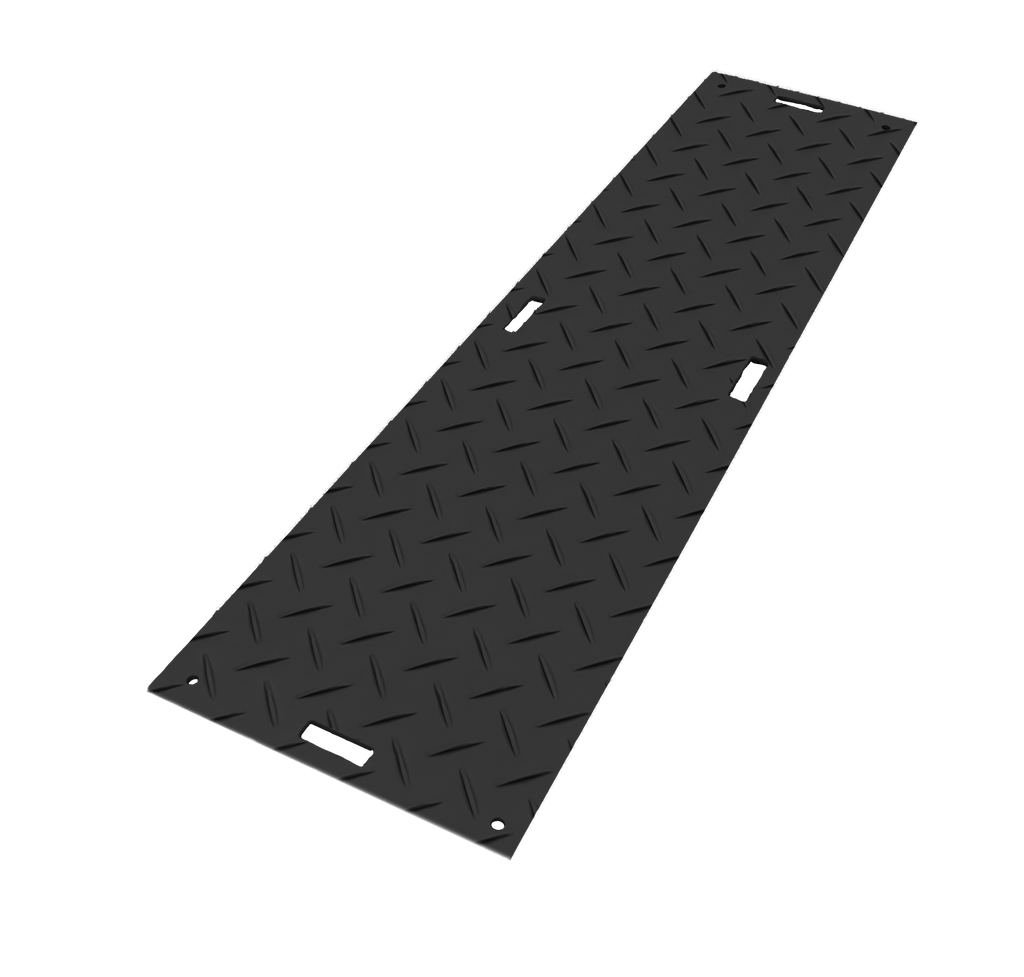 Black Ground Protection Mats 2'x8' - Blue Gator Pro