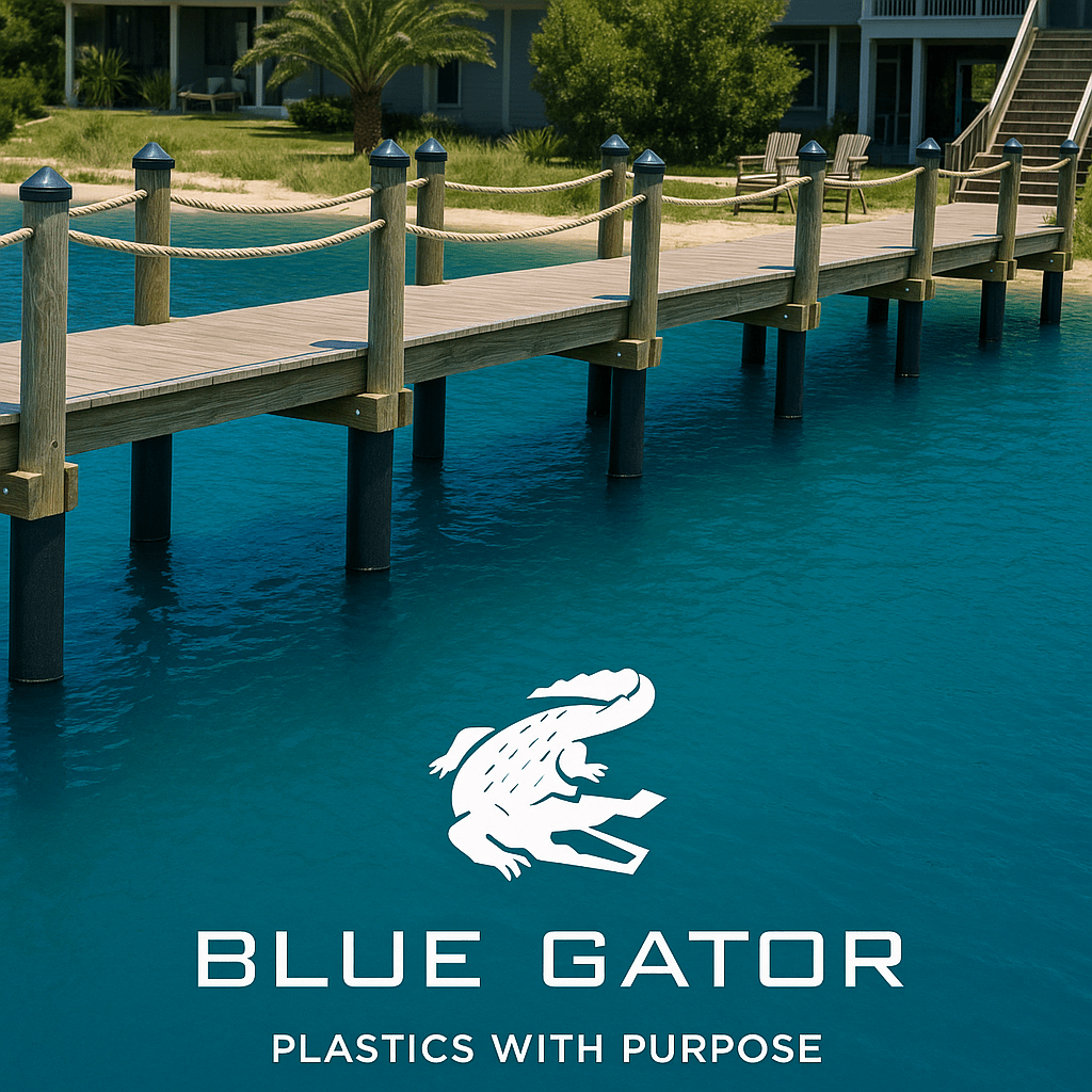 Blue Gator HDPE Pile Wrap – Marine Borer & UV Protection - Blue Gator Pro