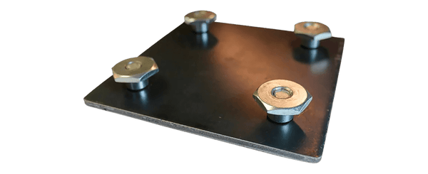 Metal Quad Mat Plate Connector - Blue Gator Pro